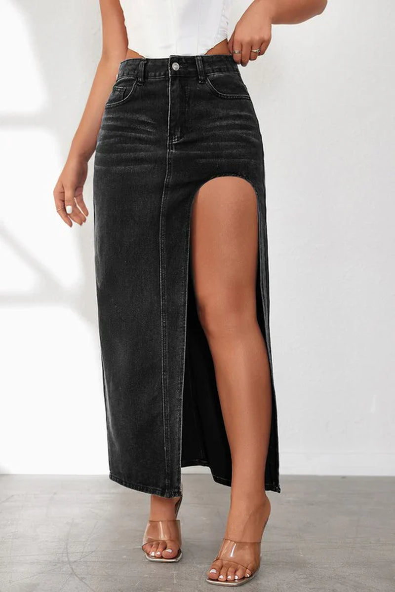 WOMEN FASHION DENIM SKIRT