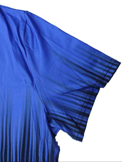 Plus Size Ombre Print V Neck T Shirts for Women, Casual Short Sleeve T-Shirt, Women'S plus Clothing for Summer Daily Wear