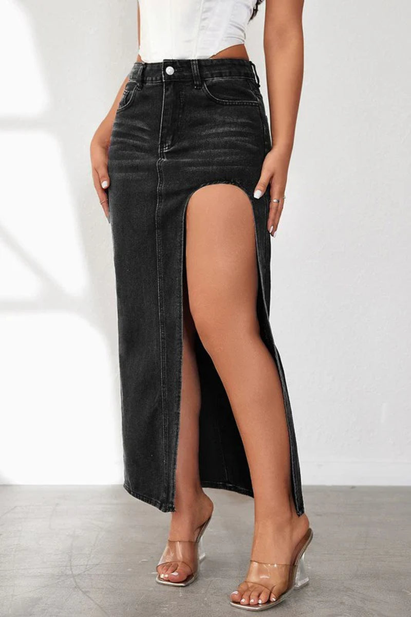 WOMEN FASHION DENIM SKIRT